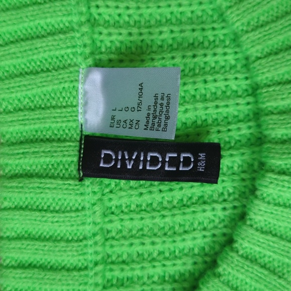 H&M neon green sweater vest - Picture 3 of 4